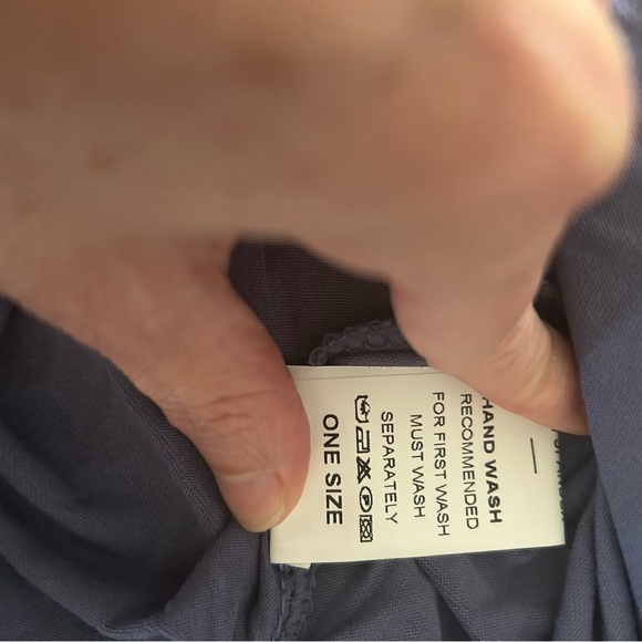 Scandal Teal Tie-Dye Women's Blouse. Tank under. One size. Made in Italy. - Picture 10 of 10